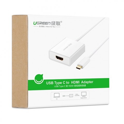 USB-C to HDMI chính hãng Ugreen UG-40273 hỗ trợ 4k*2K, 3D